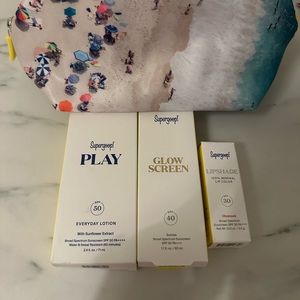 Supergoop sunscreen kit! Brand new!!!